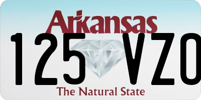 AR license plate 125VZO