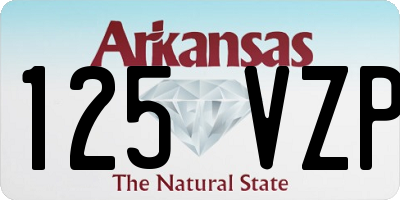 AR license plate 125VZP