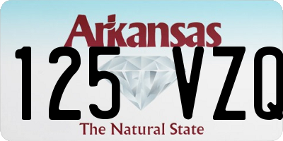AR license plate 125VZQ