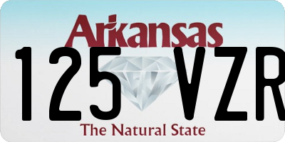 AR license plate 125VZR