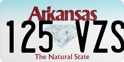AR license plate 125VZS