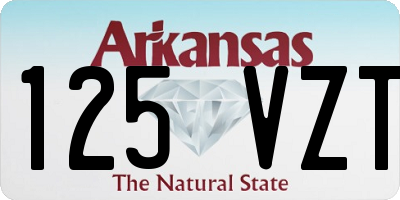 AR license plate 125VZT