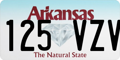 AR license plate 125VZV