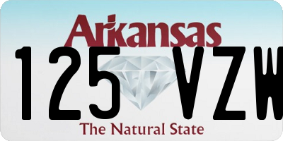 AR license plate 125VZW