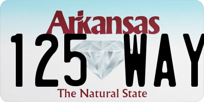 AR license plate 125WAY
