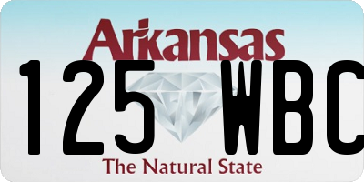 AR license plate 125WBC