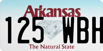 AR license plate 125WBH