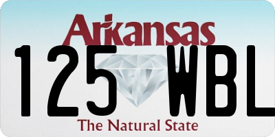 AR license plate 125WBL