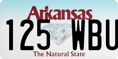 AR license plate 125WBU