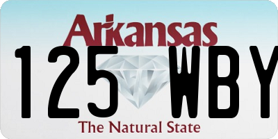 AR license plate 125WBY