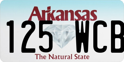 AR license plate 125WCB