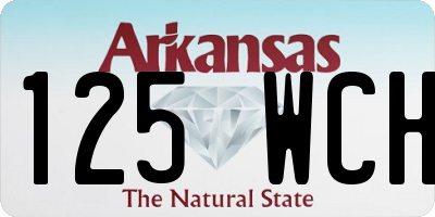 AR license plate 125WCH