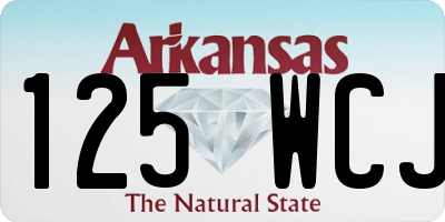 AR license plate 125WCJ