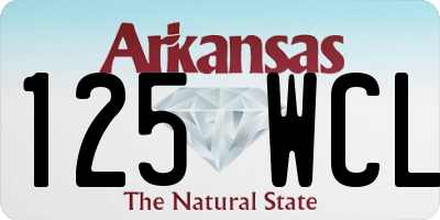 AR license plate 125WCL