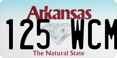 AR license plate 125WCM