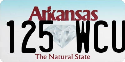 AR license plate 125WCU