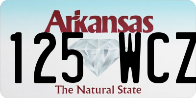 AR license plate 125WCZ