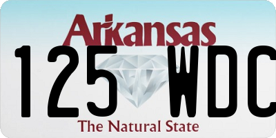 AR license plate 125WDC