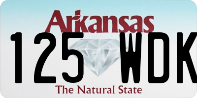 AR license plate 125WDK