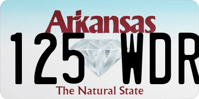 AR license plate 125WDR