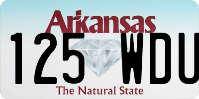 AR license plate 125WDU