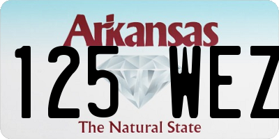 AR license plate 125WEZ