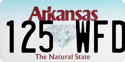 AR license plate 125WFD