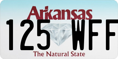 AR license plate 125WFF