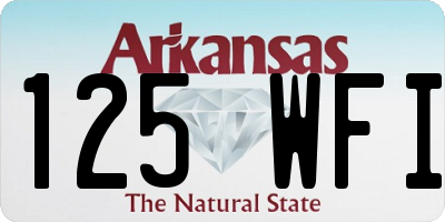 AR license plate 125WFI
