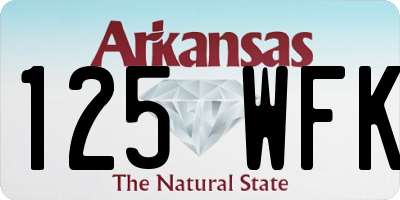 AR license plate 125WFK