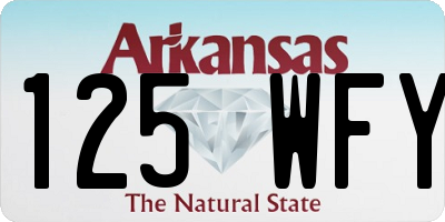 AR license plate 125WFY