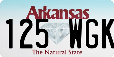 AR license plate 125WGK