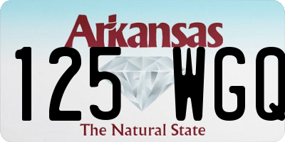 AR license plate 125WGQ