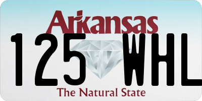 AR license plate 125WHL