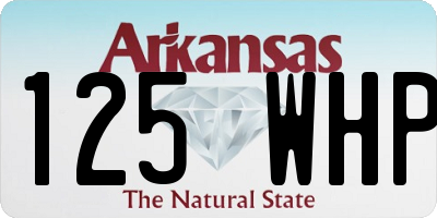 AR license plate 125WHP