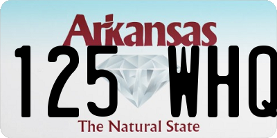AR license plate 125WHQ