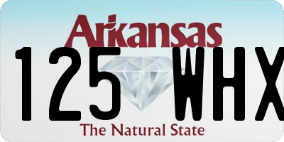 AR license plate 125WHX
