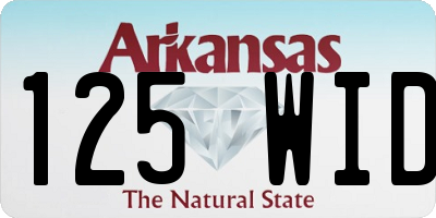 AR license plate 125WID