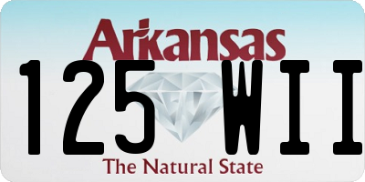 AR license plate 125WII