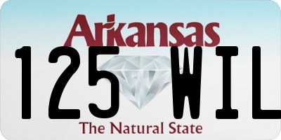 AR license plate 125WIL