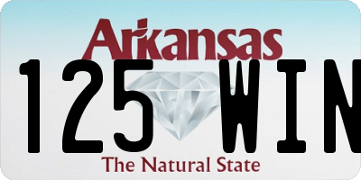 AR license plate 125WIN