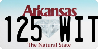 AR license plate 125WIT