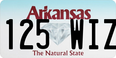 AR license plate 125WIZ