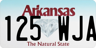 AR license plate 125WJA