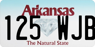 AR license plate 125WJB