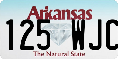 AR license plate 125WJC