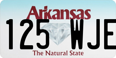 AR license plate 125WJE