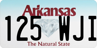 AR license plate 125WJI