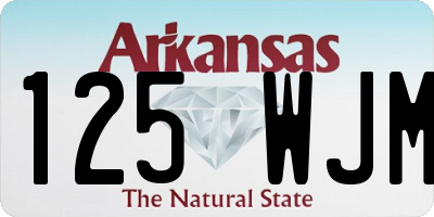 AR license plate 125WJM