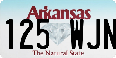 AR license plate 125WJN